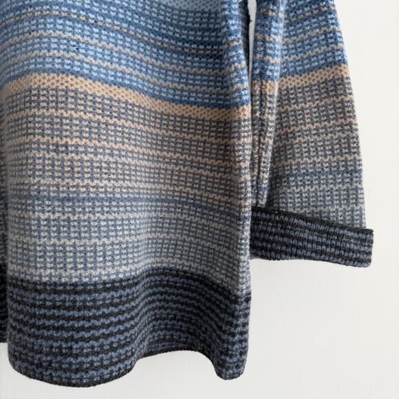 Vintage Alexandra Bartlett Sweater Womens 1X Wool Angora Knit Turtleneck Striped - Picture 5 of 9